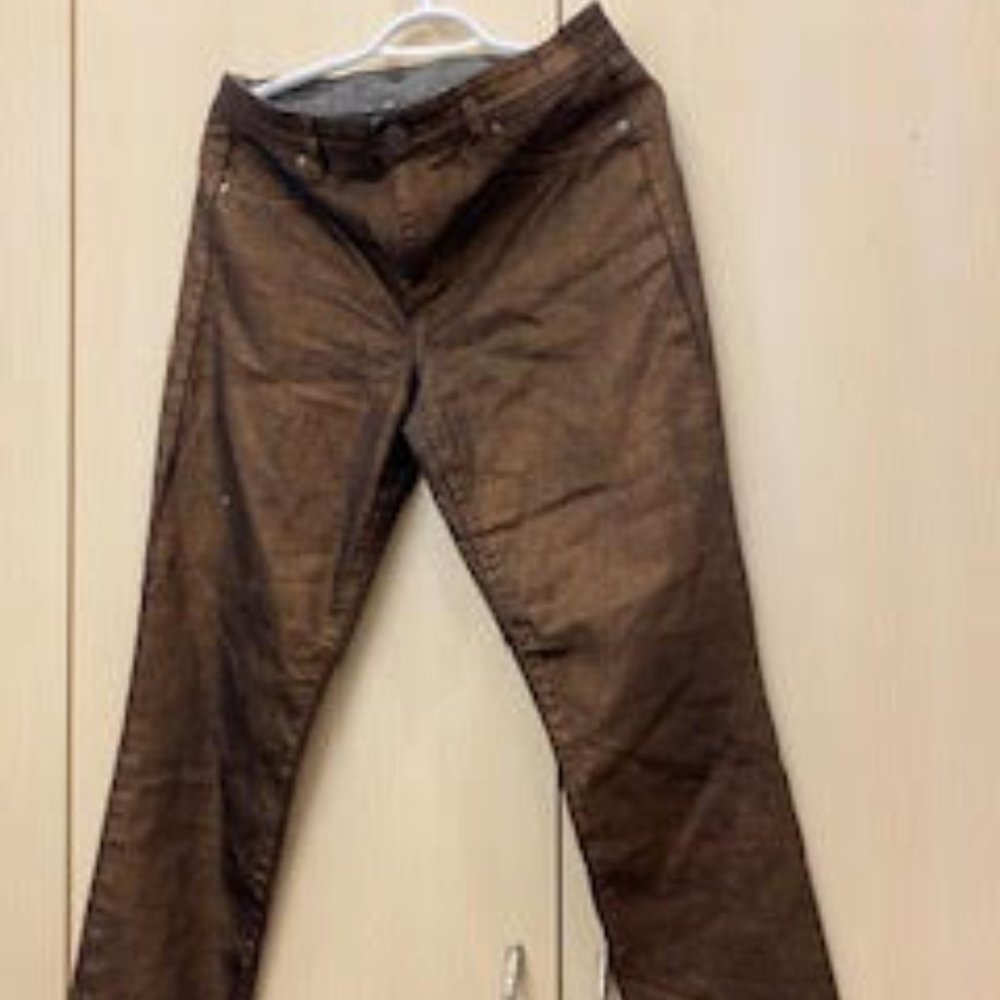 Bronze metallic  jeans/ leggings